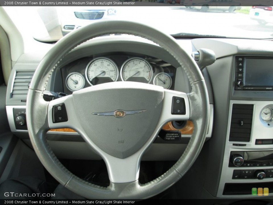 Medium Slate Gray/Light Shale Interior Steering Wheel for the 2008 Chrysler Town & Country Limited #72819619