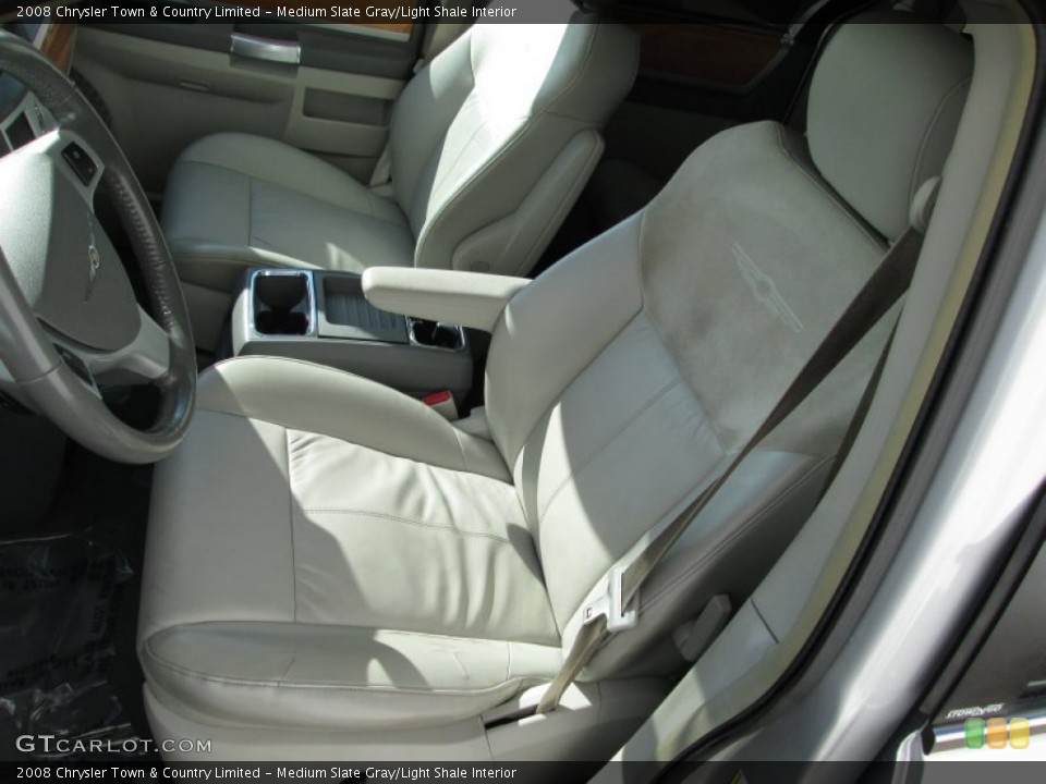 Medium Slate Gray/Light Shale Interior Front Seat for the 2008 Chrysler Town & Country Limited #72819709