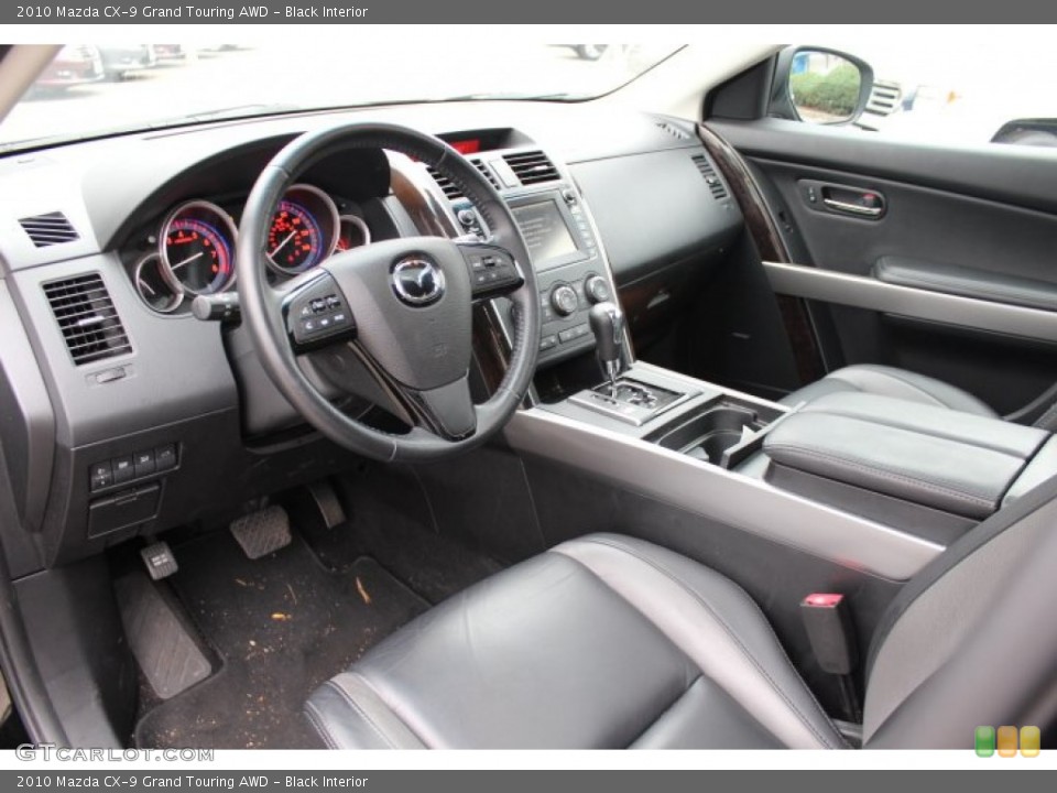 Black Interior Prime Interior for the 2010 Mazda CX-9 Grand Touring AWD #72821431
