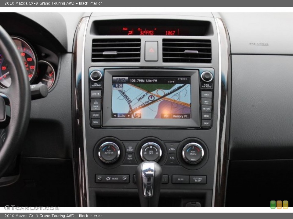 Black Interior Navigation for the 2010 Mazda CX-9 Grand Touring AWD #72821455