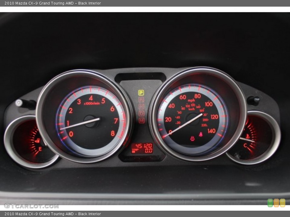 Black Interior Gauges for the 2010 Mazda CX-9 Grand Touring AWD #72821497