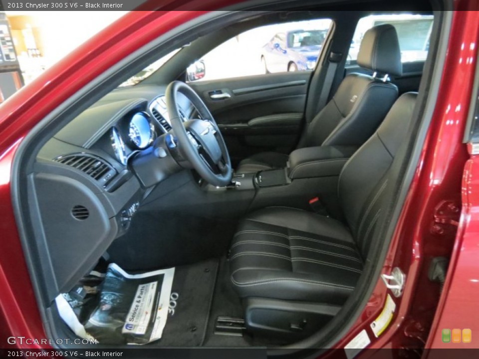 Black Interior Front Seat for the 2013 Chrysler 300 S V6 #72823041