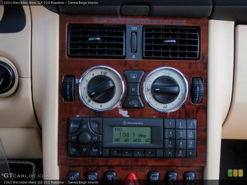 Sienna Beige Interior Controls for the 2001 Mercedes-Benz SLK 320 Roadster #72823663