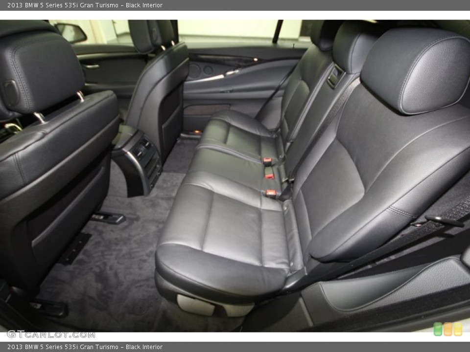 Black Interior Rear Seat for the 2013 BMW 5 Series 535i Gran Turismo #72825895