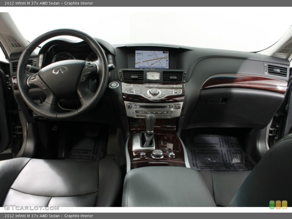 Graphite Interior Dashboard for the 2012 Infiniti M 37x AWD Sedan #72827124