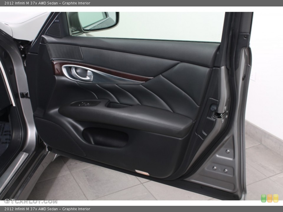 Graphite Interior Door Panel for the 2012 Infiniti M 37x AWD Sedan #72827301