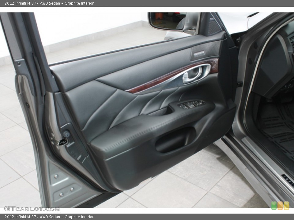 Graphite Interior Door Panel for the 2012 Infiniti M 37x AWD Sedan #72827382