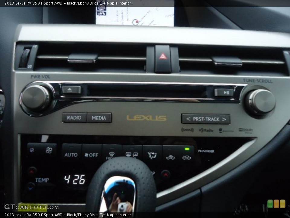 Black/Ebony Birds Eye Maple Interior Audio System for the 2013 Lexus RX 350 F Sport AWD #72827874