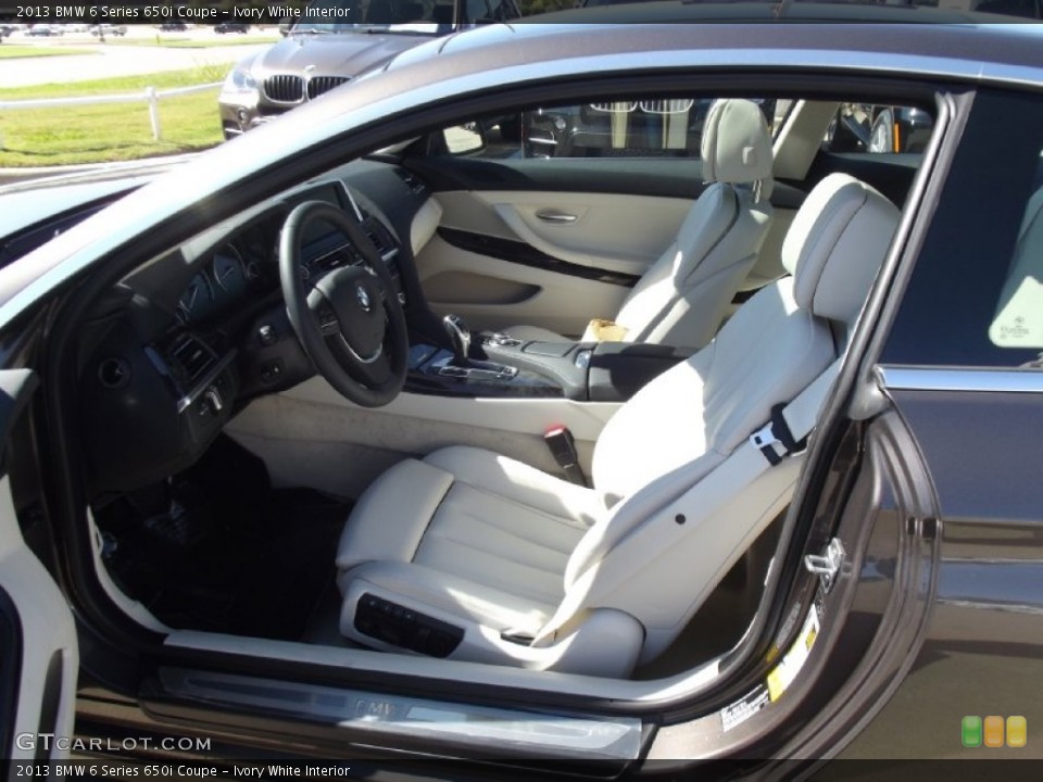 Ivory White Interior Photo for the 2013 BMW 6 Series 650i Coupe #72833967