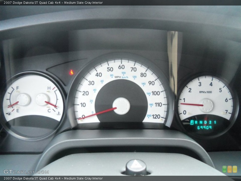 Medium Slate Gray Interior Gauges for the 2007 Dodge Dakota ST Quad Cab 4x4 #72835837