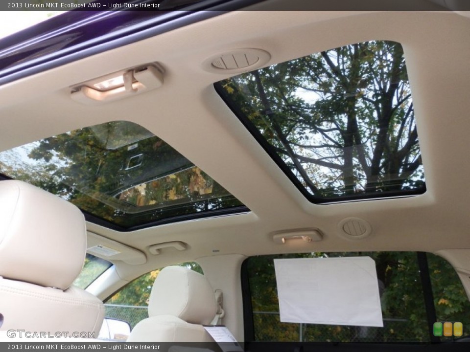 Light Dune Interior Sunroof for the 2013 Lincoln MKT EcoBoost AWD #72839816