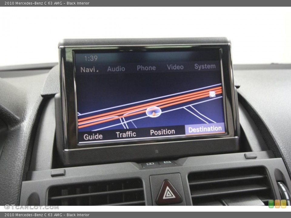 Black Interior Navigation for the 2010 Mercedes-Benz C 63 AMG #72840852