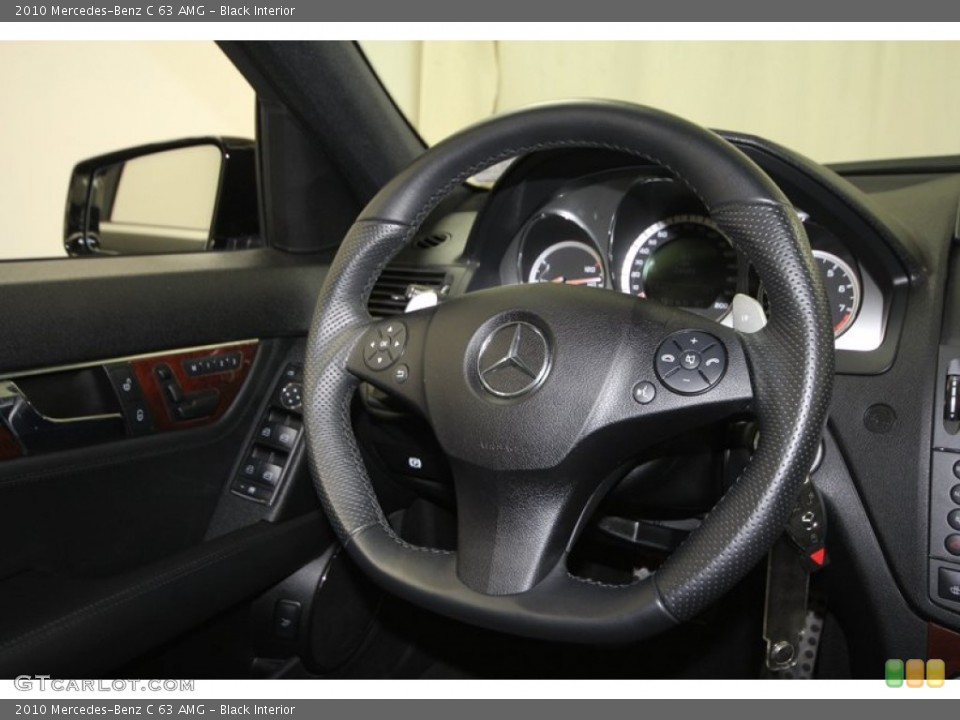 Black Interior Steering Wheel for the 2010 Mercedes-Benz C 63 AMG #72841104