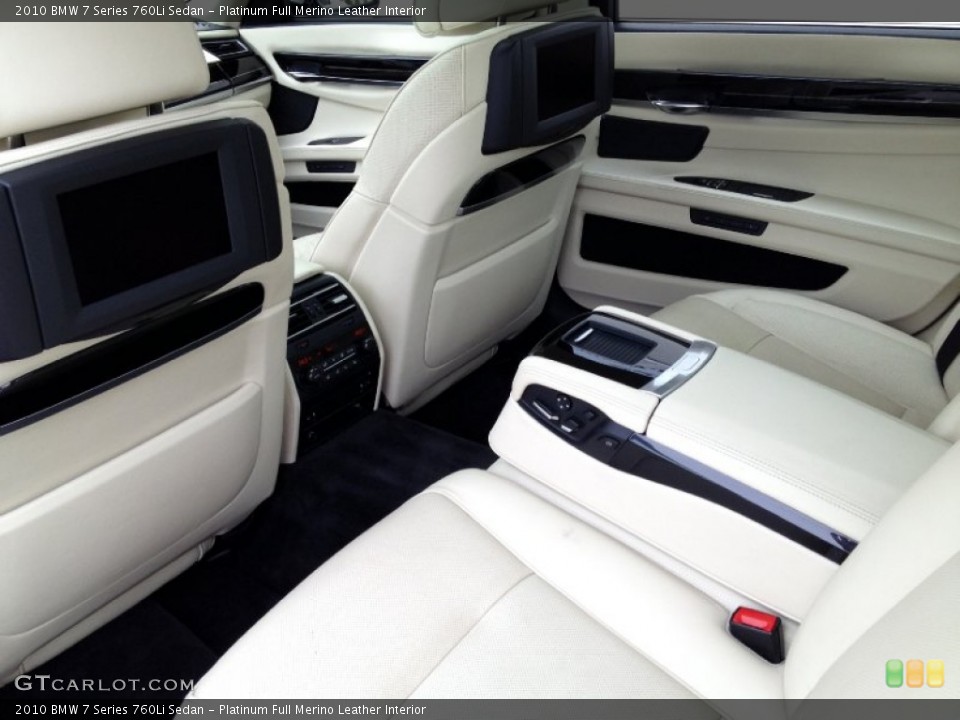 Platinum Full Merino Leather Interior Photo for the 2010 BMW 7 Series 760Li Sedan #72841149