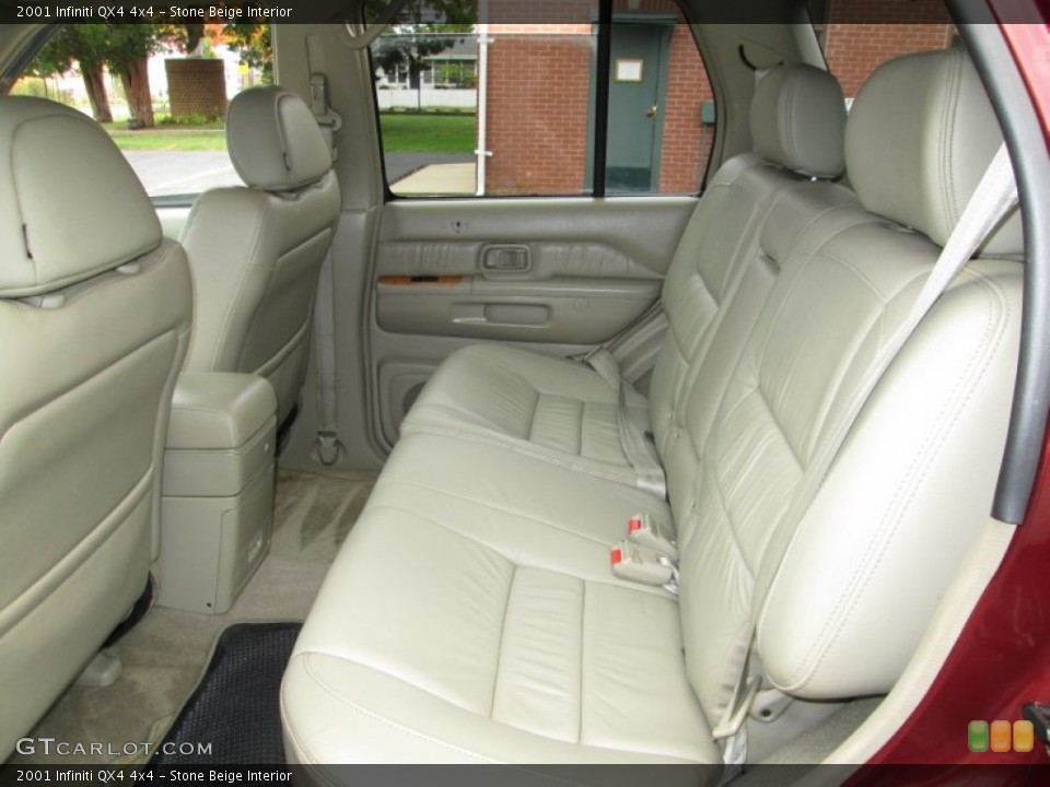 Stone Beige Interior Rear Seat for the 2001 Infiniti QX4 4x4 #72844800