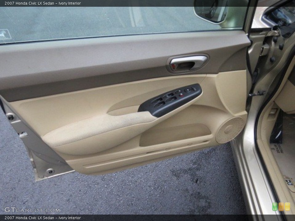Ivory Interior Door Panel for the 2007 Honda Civic LX Sedan #72846042