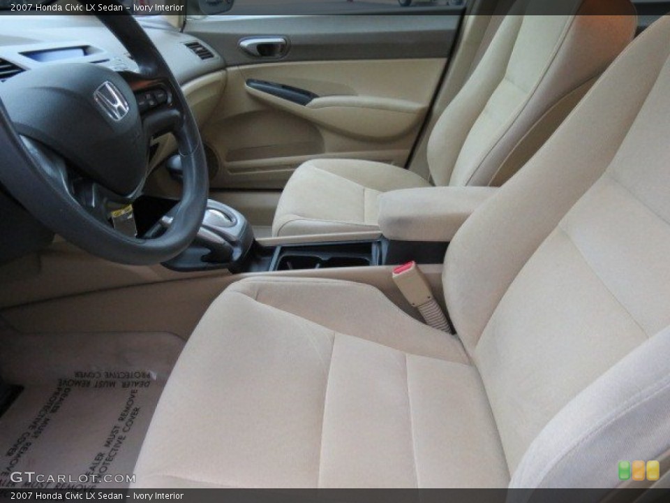 Ivory Interior Front Seat for the 2007 Honda Civic LX Sedan #72846059