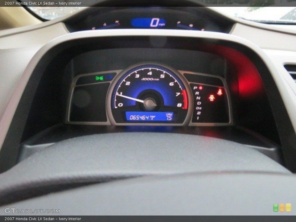 Ivory Interior Gauges for the 2007 Honda Civic LX Sedan #72846135