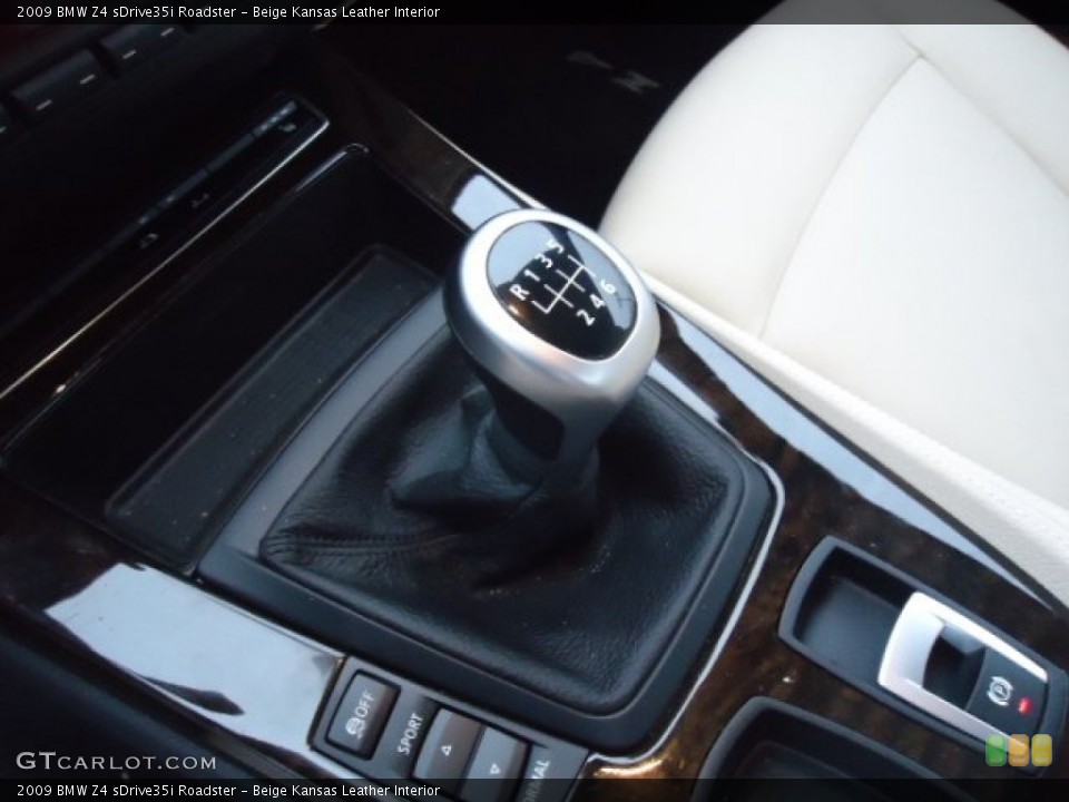Beige Kansas Leather Interior Transmission for the 2009 BMW Z4 sDrive35i Roadster #72853421