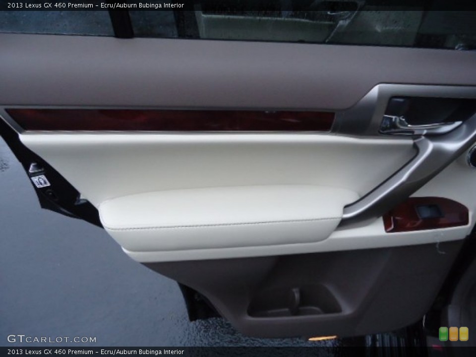 Ecru/Auburn Bubinga Interior Door Panel for the 2013 Lexus GX 460 Premium #72853789