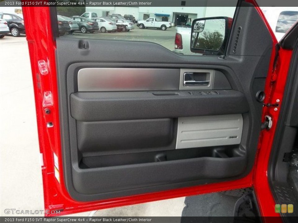 Raptor Black Leather/Cloth Interior Door Panel for the 2013 Ford F150 SVT Raptor SuperCrew 4x4 #72853830