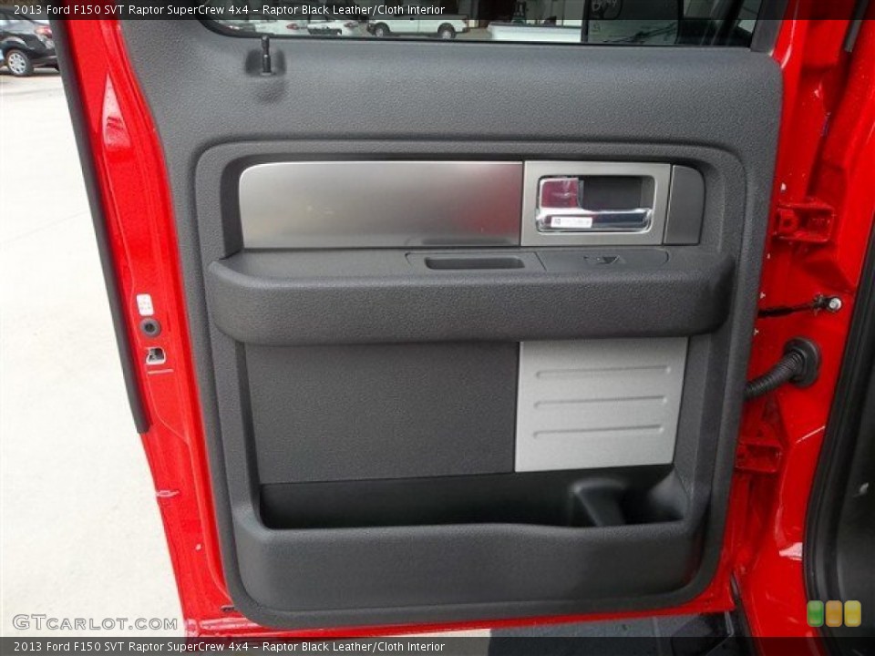 Raptor Black Leather/Cloth Interior Door Panel for the 2013 Ford F150 SVT Raptor SuperCrew 4x4 #72853930