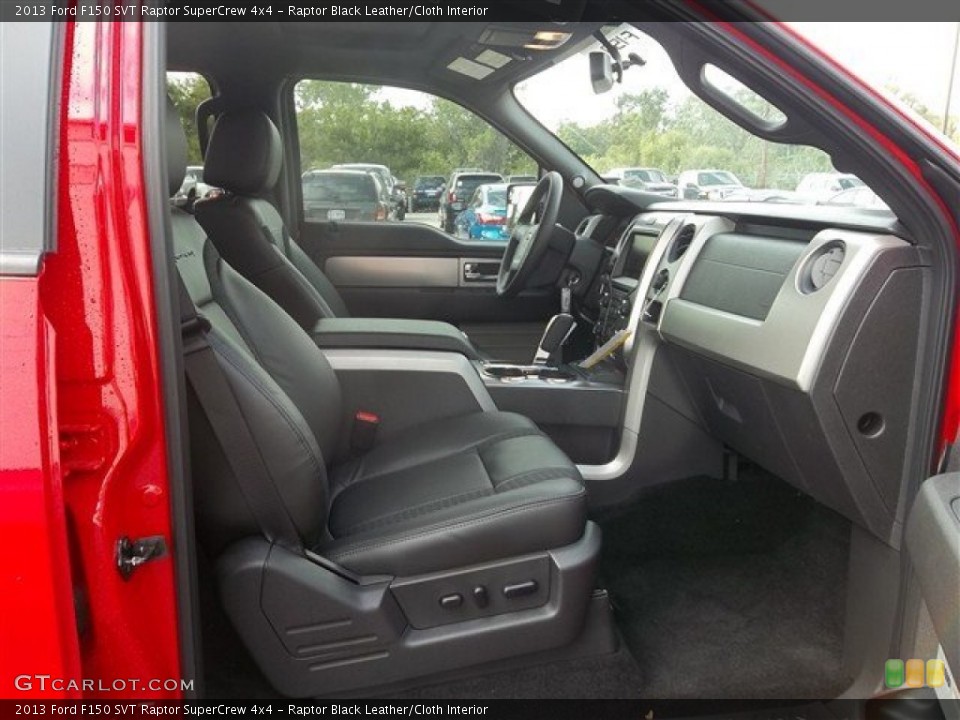 Raptor Black Leather/Cloth Interior Photo for the 2013 Ford F150 SVT Raptor SuperCrew 4x4 #72853956