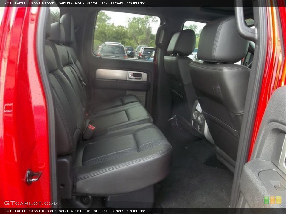 Raptor Black Leather/Cloth Interior Rear Seat for the 2013 Ford F150 SVT Raptor SuperCrew 4x4 #72854049