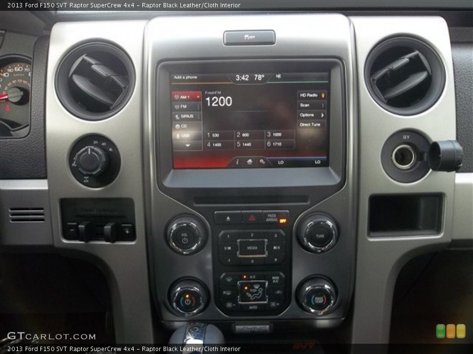 Raptor Black Leather/Cloth Interior Controls for the 2013 Ford F150 SVT Raptor SuperCrew 4x4 #72854085
