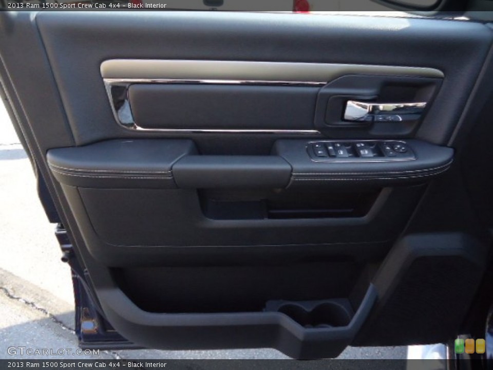 Black Interior Door Panel for the 2013 Ram 1500 Sport Crew Cab 4x4 #72855933