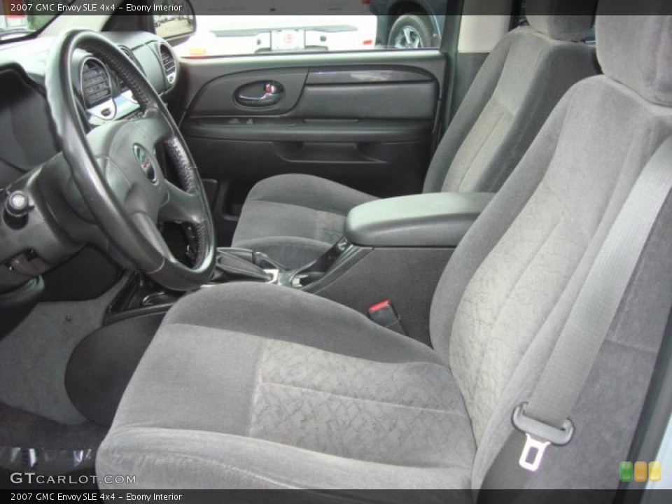 Ebony Interior Front Seat for the 2007 GMC Envoy SLE 4x4 #72856927