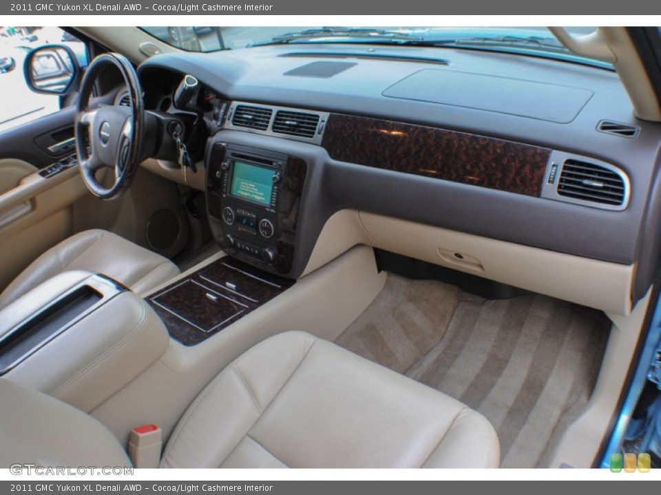 Cocoa/Light Cashmere Interior Dashboard for the 2011 GMC Yukon XL Denali AWD #72858528