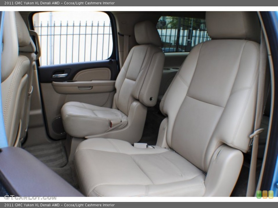 Cocoa/Light Cashmere Interior Rear Seat for the 2011 GMC Yukon XL Denali AWD #72858564