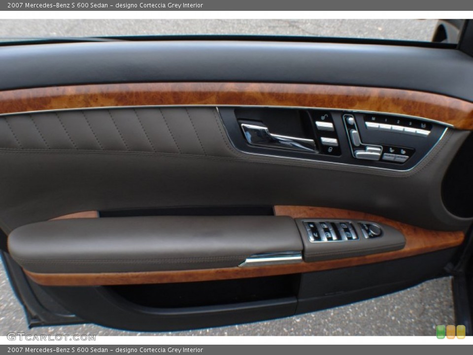 designo Corteccia Grey Interior Door Panel for the 2007 Mercedes-Benz S 600 Sedan #72858789