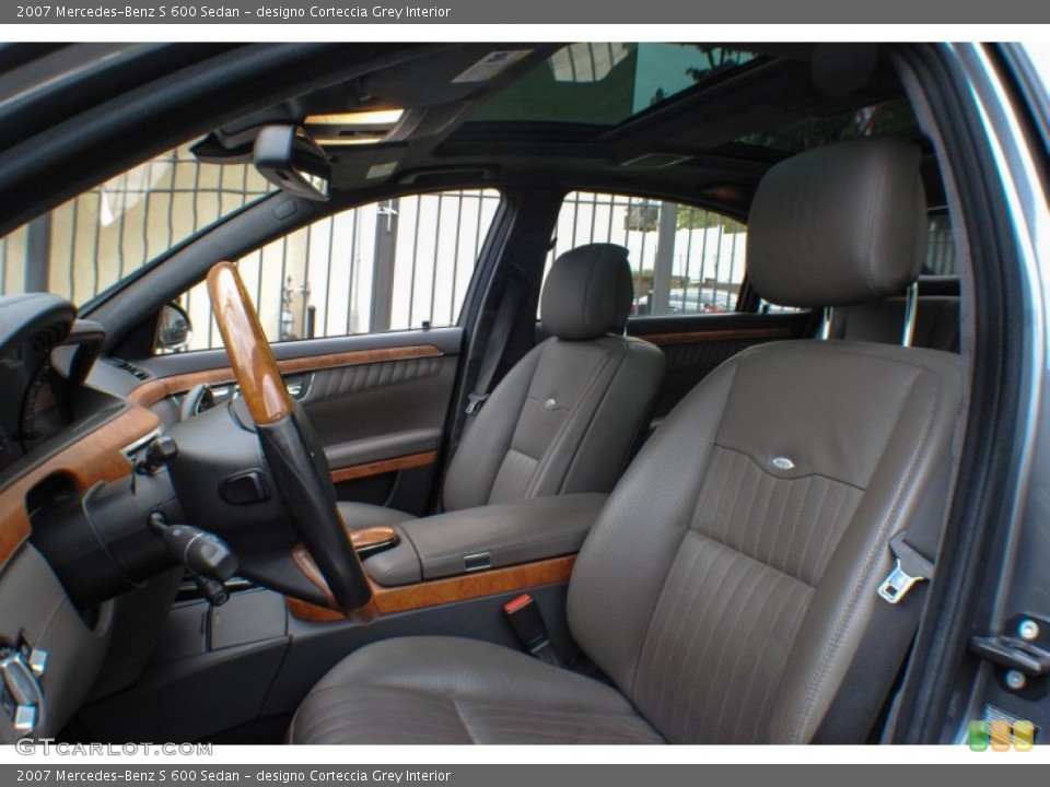 designo Corteccia Grey Interior Photo for the 2007 Mercedes-Benz S 600 Sedan #72858795
