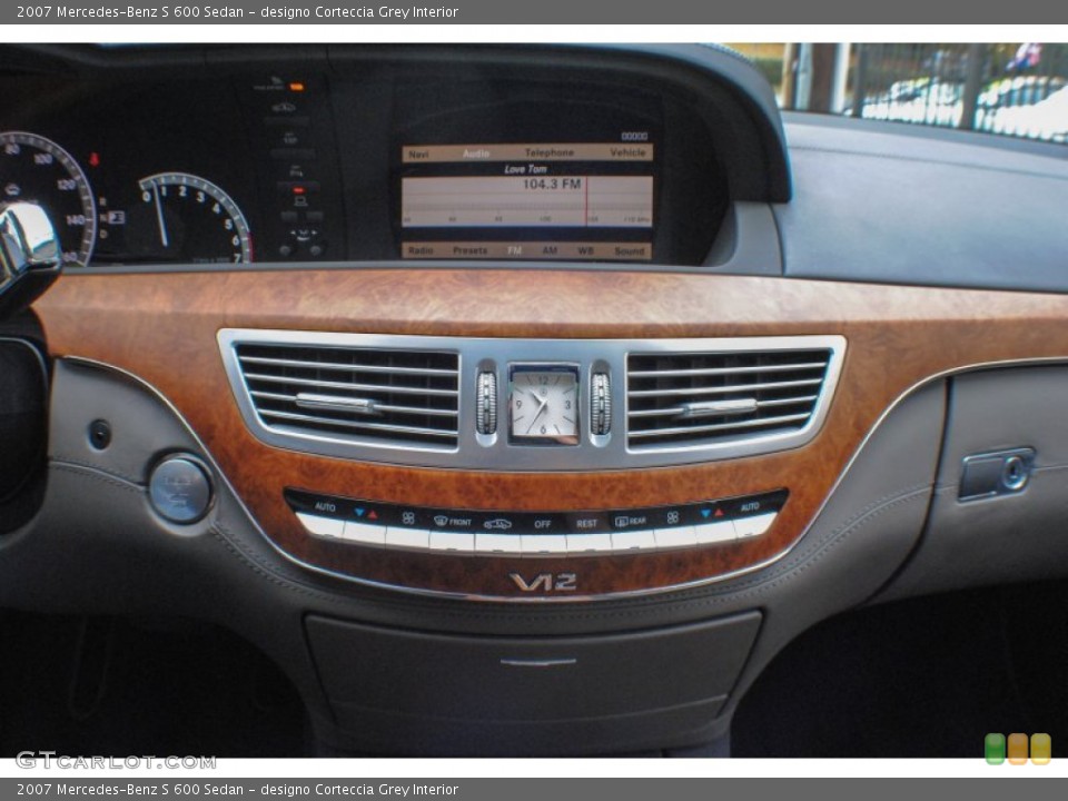 designo Corteccia Grey Interior Controls for the 2007 Mercedes-Benz S 600 Sedan #72858798