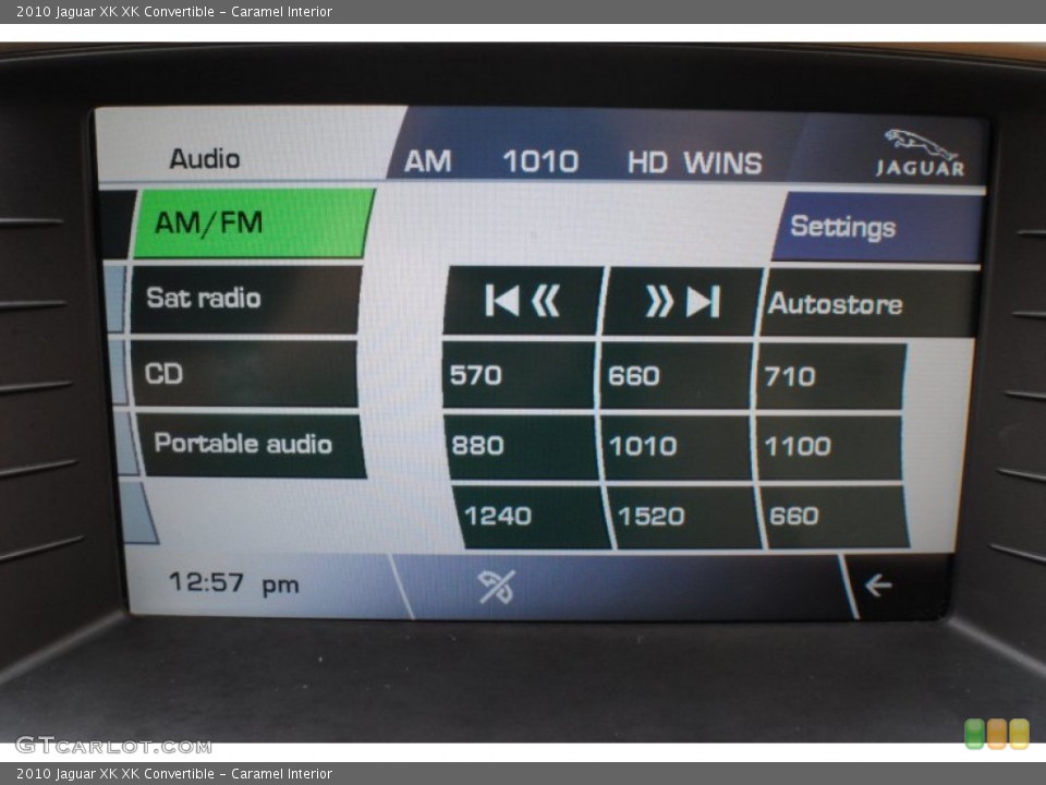 Caramel Interior Audio System for the 2010 Jaguar XK XK Convertible #72859026