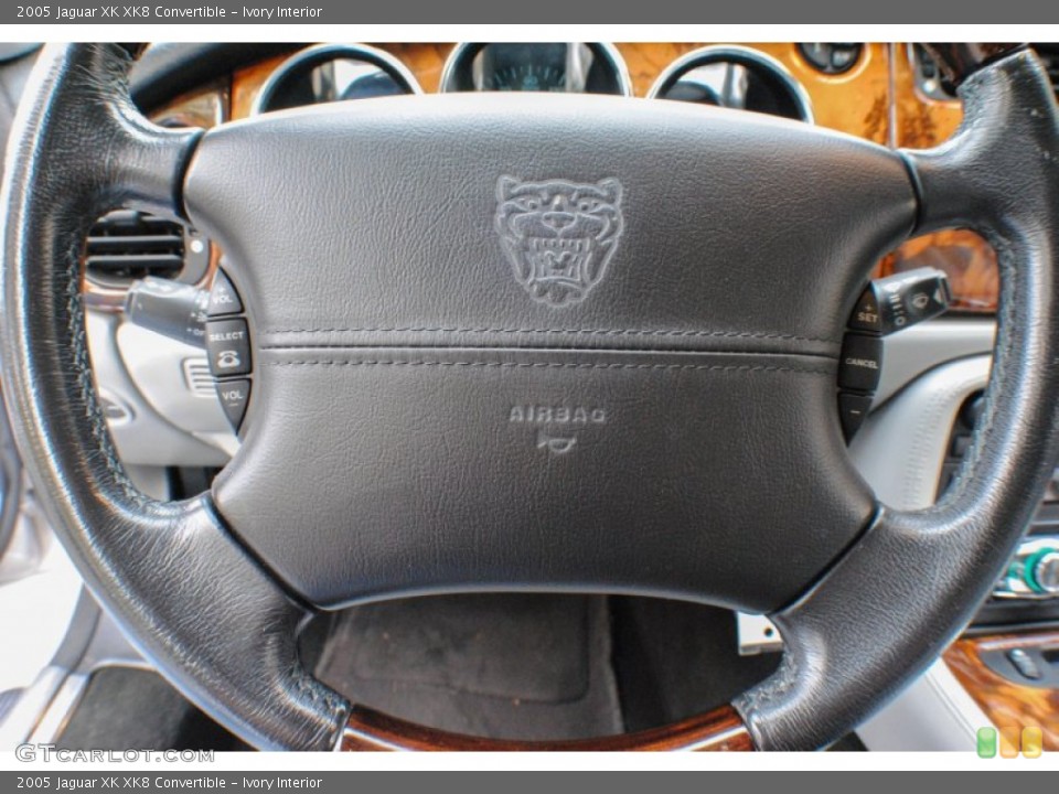 Ivory Interior Steering Wheel for the 2005 Jaguar XK XK8 Convertible #72859182