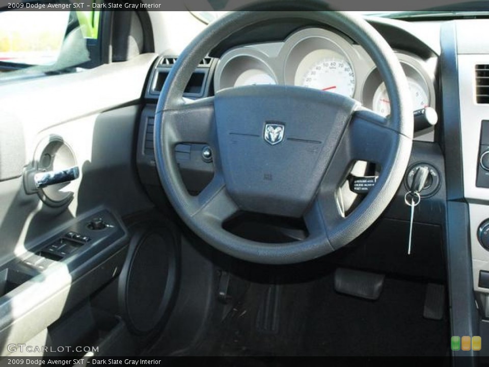 Dark Slate Gray Interior Steering Wheel for the 2009 Dodge Avenger SXT #72859470