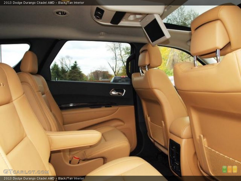 Black/Tan Interior Rear Seat for the 2013 Dodge Durango Citadel AWD #72859620