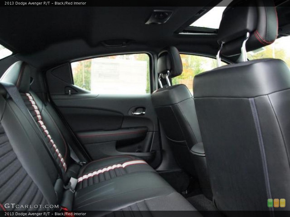 Black/Red Interior Rear Seat for the 2013 Dodge Avenger R/T #72859854