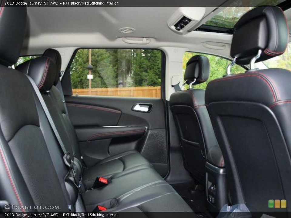 R/T Black/Red Stitching Interior Rear Seat for the 2013 Dodge Journey R/T AWD #72859959