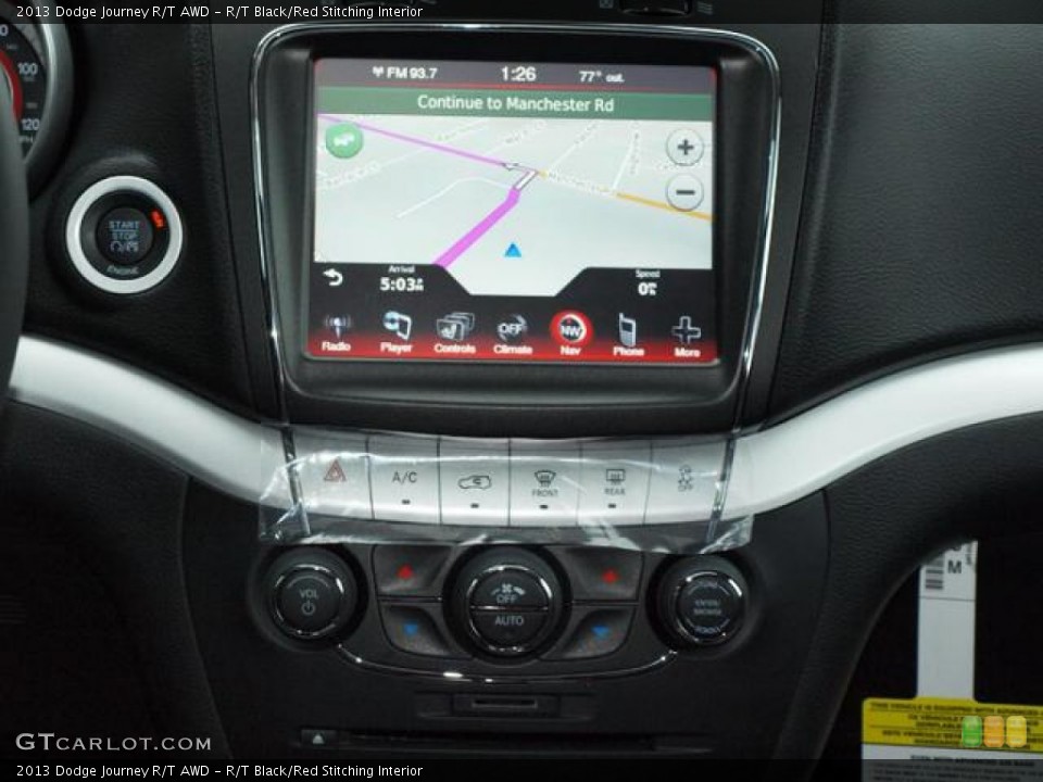 R/T Black/Red Stitching Interior Navigation for the 2013 Dodge Journey R/T AWD #72859965
