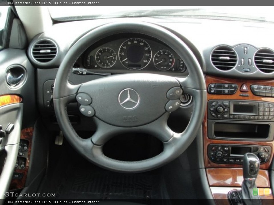 Charcoal Interior Steering Wheel for the 2004 Mercedes-Benz CLK 500 Coupe #72860862