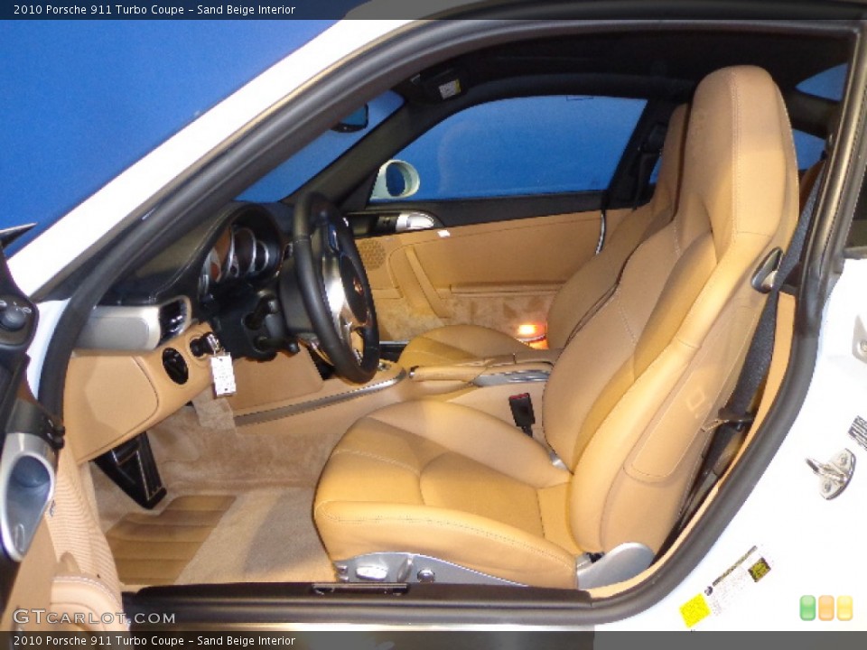Sand Beige Interior Photo for the 2010 Porsche 911 Turbo Coupe #72861336