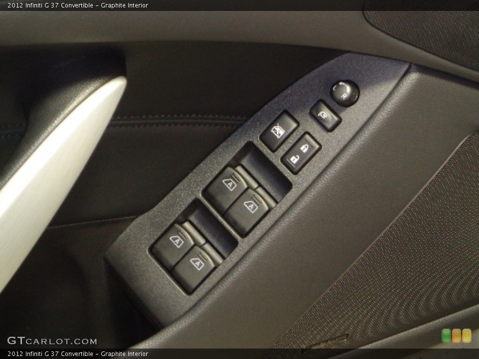 Graphite Interior Controls for the 2012 Infiniti G 37 Convertible #72863097