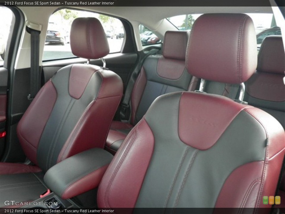 Tuscany Red Leather Interior Photo for the 2012 Ford Focus SE Sport Sedan #72863286