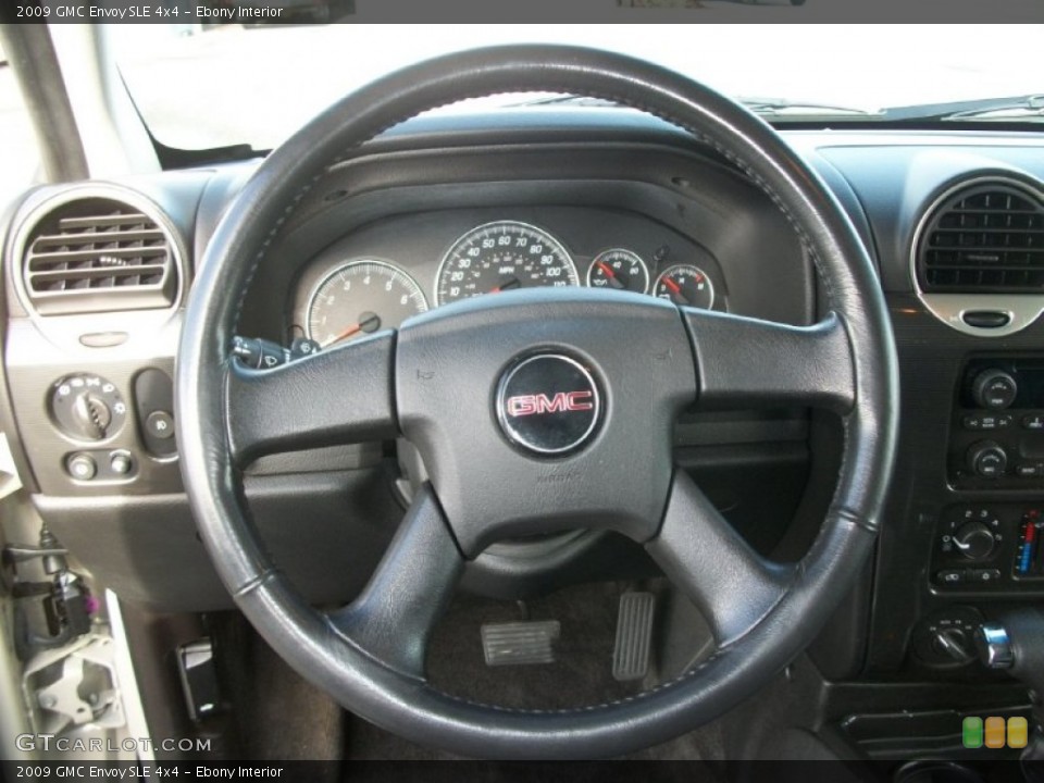 Ebony Interior Steering Wheel for the 2009 GMC Envoy SLE 4x4 #72865782