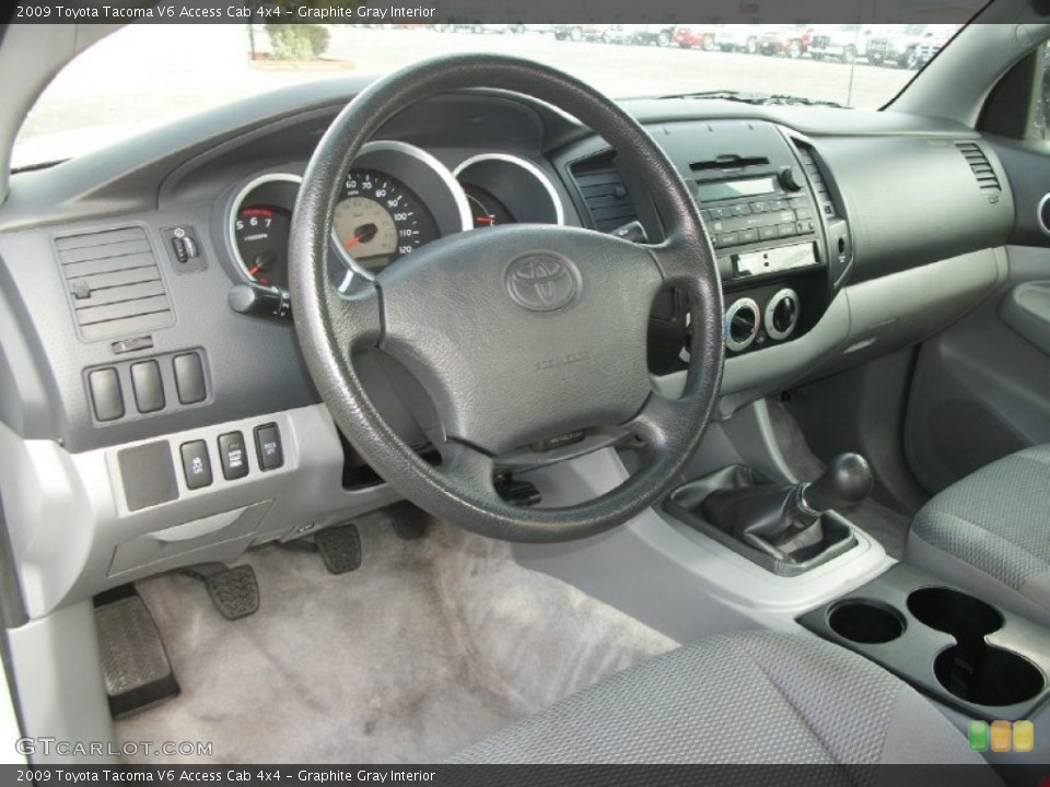Graphite Gray Interior Prime Interior for the 2009 Toyota Tacoma V6 Access Cab 4x4 #72866049