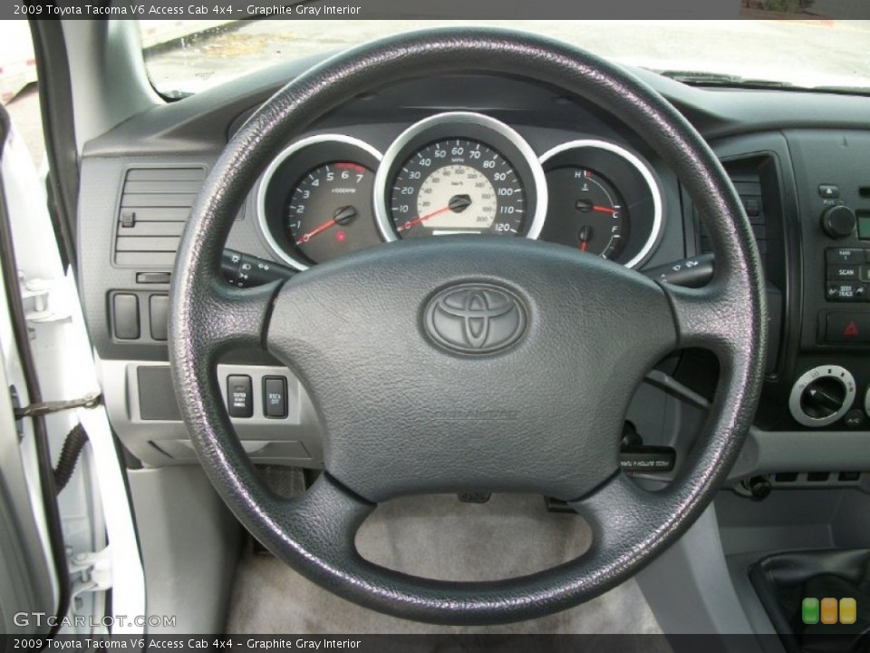 Graphite Gray Interior Steering Wheel for the 2009 Toyota Tacoma V6 Access Cab 4x4 #72866097